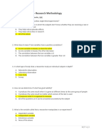 IB Psychology - Research Methodology Answer