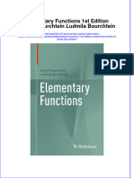 Full Ebook of Elementary Functions 1St Edition Andrei Bourchtein Ludmila Bourchtein Online PDF All Chapter