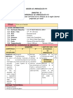 Sesiones de Aprendizaje - Viernes 29-04