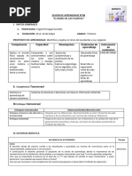 SESIÓN DE APRENDIZAJE El Reino de Las Plantas 08-2024 Primero