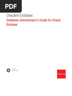 Database Administrator's Guide For Oracle Essbase