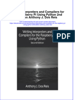 Writing Interpreters and Compilers For The Raspberry Pi Using Python 2Nd Edition Anthony J Dos Reis Online Ebook Texxtbook Full Chapter PDF