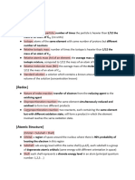 H2 Chem Definition Checklist