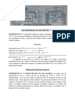 Electrolisis de Una Solución de SO4 Cu