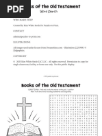 Books of The Old Testament Word Search