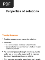 Properties of Solutions