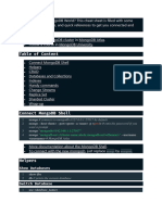 MongoDB Cheat Sheet