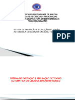 SISTEMA DE EXCITAÇÃO E REGULAÇÃO DE TENSÃO AUTOMATICA Retificado