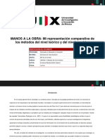 Tarea 1 MANOS A LA OBRA Mi Representación Comparativa de Los Métodos Del Nivel Teórico y Del Nivel Empírico