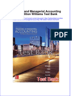 Full Financial and Managerial Accounting 18Th Edition Williams Test Bank Online PDF All Chapter