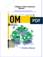 Full Om 5 5Th Edition Collier Solutions Manual Online PDF All Chapter