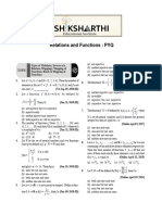 Relations and Functions PYQ