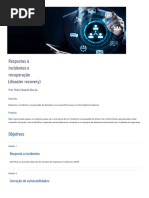 Respostas À Incidentes e Recuperação (Disaster Recovery)