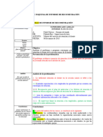 Modelo de Esquema e Informe de Recomendación