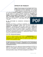 Contrato de Trabajo A Tiempo Parcial - Jose Montero