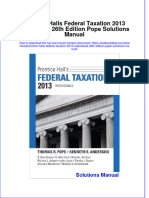 Full Prentice Halls Federal Taxation 2013 Individuals 26Th Edition Pope Solutions Manual Online PDF All Chapter