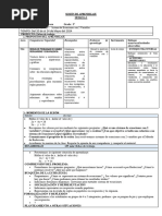 Sesión de Aprendizaje 5° Año Sistema Ec. 2 Variables