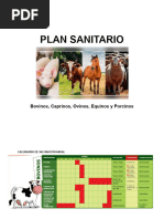 Plan Sanitario Bovino, Equino, Porcino y Ovino