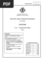 Seychelles ENGLISH-KEY-STAGE-4-ASSESSMENT-Reading-and-Writing-Paper-2022