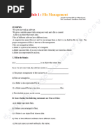 Module 1 - File Management