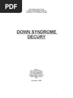 Down's Syndrome Report