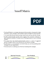 Ansoff Matrix