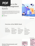 Introduction To The College Management System