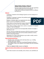 Commerce Notes Term 1 Year 9