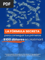 La Fórmula Secreta para Conseguir Tus Primeros $100 Dolares en Hotmart - Ebook