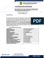 Acta de Recepción Provisional Bordillos