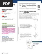 Lesson 18.1 Angles of Rotation and Radian Measure