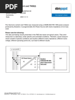 Harmonics Content and THD (I) : Please Note The Following