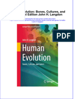 Full Ebook of Human Evolution Bones Cultures and Genes 1St Edition John H Langdon Online PDF All Chapter