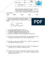 Avaliação para o 3 Ano Ondas Eletromagneticas