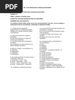 Evaluacion Final de Lengua Castellana