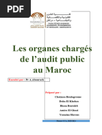 G3 - Les Organes Chargés de L'audit Publics Au Maroc