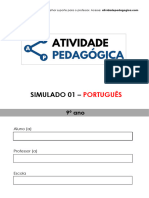 Simulado 01 - Português - 9º Ano