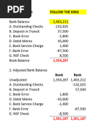 Cash and Cash Equivalents Answers Key