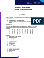 Actividad 3 Medidas de Tendencia Central y Medidas de Dispersión