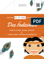 10 Ã Ndiozinhos - Partitura Colorida + Jogo Dos Pares