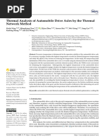 Thermal Analysis of Automobile Drive Axles