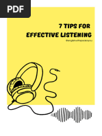 Seven Tips For Effective Listening