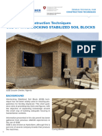 Sustainable Construction Techniques Use of Interlocking Stabilized Soil Blocks