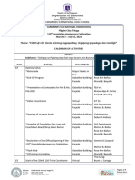 CSNHS 120th - Foundation List of Activities