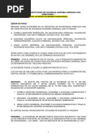 Formato de Minuta SAC Con Directorio Efectivo