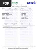 Certificado de Calibracion