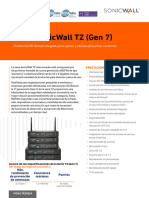 Datasheet Serie Sonicwall TZ Gen 7