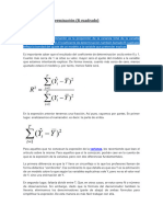 Coeficiente de Determinación R2