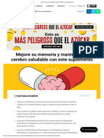 Mejore Su Memoria y Mantenga Un Cerebro Saludable Con Este Suplemento