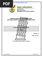 NSC HL English Grade 12 May June 2023 P2 and Memo